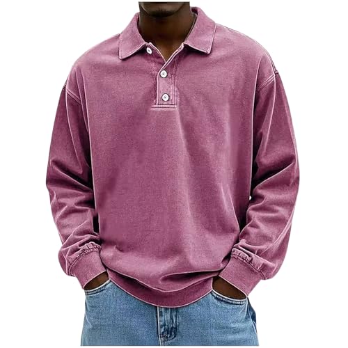 Polo classique manche longue haut doux et respirant pour homme