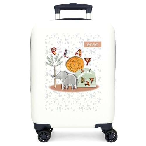 Enso Play All Day Cabin Suitcase, White, Cabin Suitcase