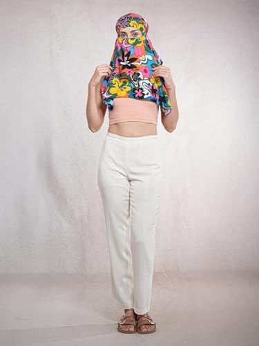 Image of Multipurpose Mask Cum Scarf for Women Cotton I Face Cover for Women I Sun Protection and Summer Wear Scarf
