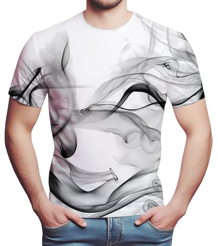 Minimal Smoke Art Abstract Smoke Shirt Men Women Unisex Modern
