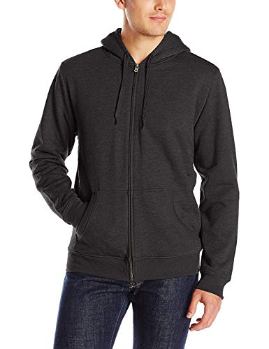 Levi's Men's Chaffee Long Sleeve Sherpa Lined Fleece Zip Front, Caviar, Medium