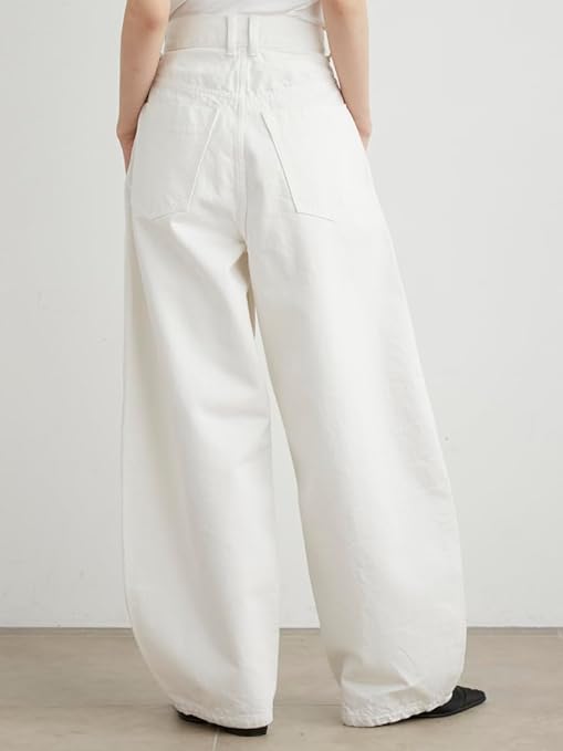 Amazon | [ミースロエ] バルーン構築デニムパンツ MWFP252034