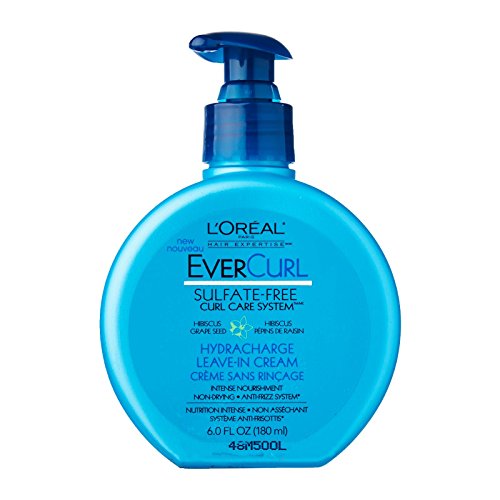 L'Oreal Paris EverCurl Hydracharge Leave-In Cream, 6.0 Fluid Ounce