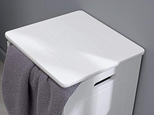 House & Homestyle Laundry Basket, MDF, White, 60cm x 30cm x 30cm House & Homestyle Laundry Basket, MDF, White, 60cm x 30cm x 30cm