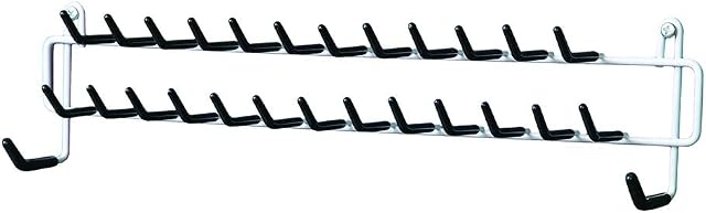 ClosetMaid 27 Hook Tie & Belt Rack, White, 8.9 cm x 38.1 cm x 6 cm