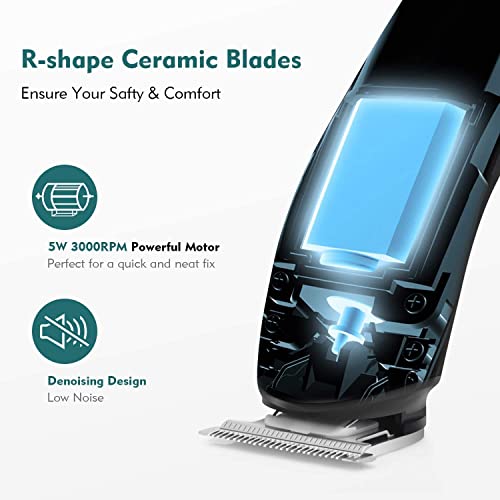 VGR Store VGR Professional Rechargeable Beard Trimmer Kit with Guide - Image 5