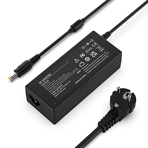19V 3.42A 65W Chargeur Ordinateur Portable pour Acer Aspire 3 5 E1 E3 E5 E15 E17 ES1 ES15 V3 V5 A315-51 A515-52 E5-575 E5-575G E5-573 E5-571 PA-1650-86 AC Adaptateur Adapter Connecteur:【5.5 * 1.7mm】