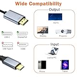 USB C to DisplayPort Cable (8K@60Hz, 4K@144/120Hz), 2m Type C Thunderbolt 3/4 to DisplayPort Cable Compatible for iPhone 17/16/15 Pro Max, MacBook Pro/Air, iPad Pro , Mac mini, Surface Pro, Galaxy S25 - Image 3