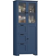 HOCSOK Keukenkast 180 cm, buffetkast wit, dressoir met werkblad
