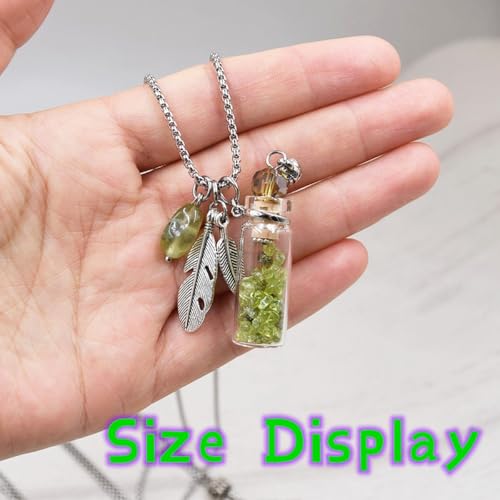 Collar difusor aromático cristal botella con cadena 70cm miniatura 2