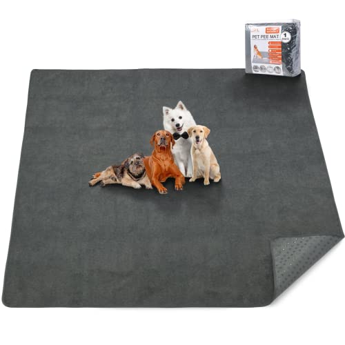 Image of Washable Pee Pads for Dogs, 60x60 Reusable Whelping Pads, Absorb Dog Mats Non-Slip Puppy Training Pads for Whelping, Potty, Training, Playpen, Crate