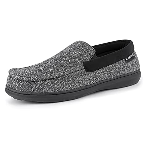 RockDove Herren Mokassin Hausschuhe mit SILVADUR Anti-Geruch-Gewebe, Shwarz, 44 EU Cover