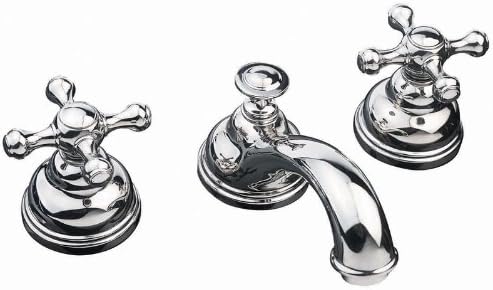 DeLanwa Vintage Stainless Steel 3–Hole Washbasin Mixer Tap, 607011
