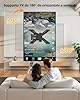 Supporto TV Parete Braccio Extra Lungo 850mm WHYFONE 180° Rotazione Supporto TV Monitor per LCD/LED da 32 a 75 Pollici, Braccio TVs Girevole Inclinazione Estensibile Fino a 50kg Max. VESA 600x400mm