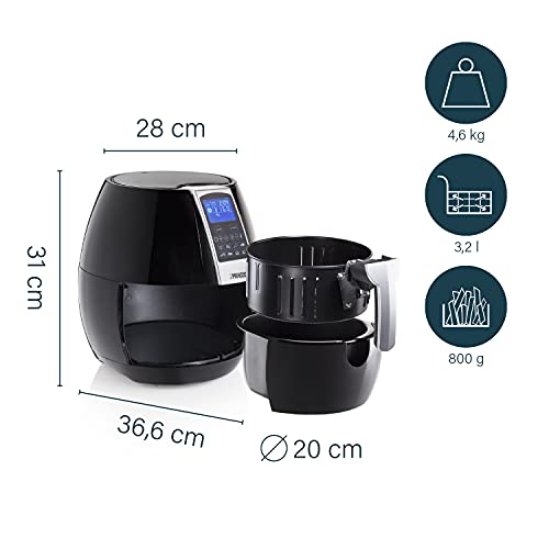 Princess Digitale Airfryer XL 182020 - Inhoud 3.2 liter - Makkelijk schoon te maken – Zwart - Afbeelding 5