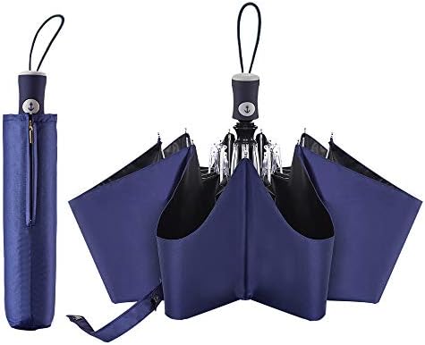 FDJASGY UV Sun Umbrella Compact Folding Travel Umbrella Auto Open Close Compact Folding Rain Umbrellas for Women Men Blocking UV 99.98%