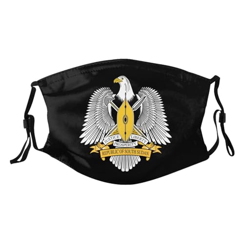 Coat of Arms South Sudan Adult Dust Mask Adjustable Dust Face with 2 Filter5444