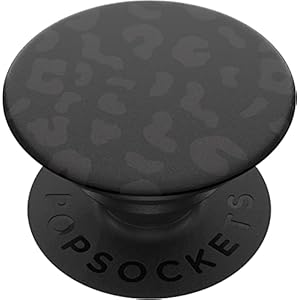 PopSockets PopGrip Expanding Stand and Grip with a Swappable Top for Phones & Tablets – Leopard of the Night, 1 Count