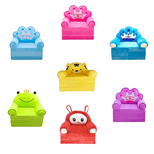 image for QYA Plush Foldable Kids Sofa Backrest Chair Cute Cartoon Lazy Sofa Inf