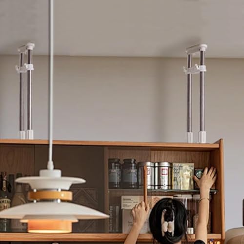 BAOYOUNI 家具転倒防止伸縮棒 転倒防止用 つっぱり棒 転倒防止 突っ張り棒 地震 耐震対策 つっぱりポール 強力 地震対策 防災グッズ（2本ダブルセット） (取り付け寸法45-70cm)