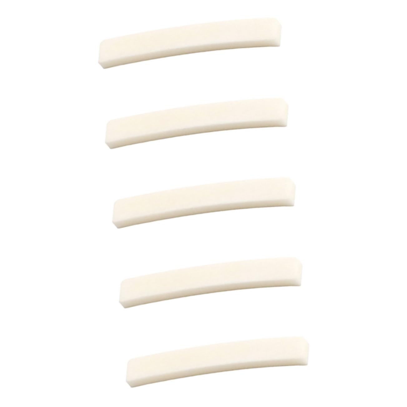 SUPVOX Guitar Bone Nut Bridge Set of 5 Sturdy Bone Material for Noise Reduction for Electric Bass Guitars