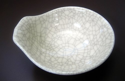 【同じ柄の土鍋とお揃いでそうぞ♪】銀峯　貫入　とん水・万古焼