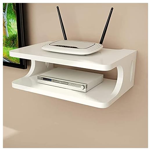 ESGT Modern Floating TV Shelf TV Stand Wall Mounted Media Console Shelf for Cable Box/DVD Player/Game Console Living Room Floating Wall Mounted Entertainment Center Media Console, White, 170CM