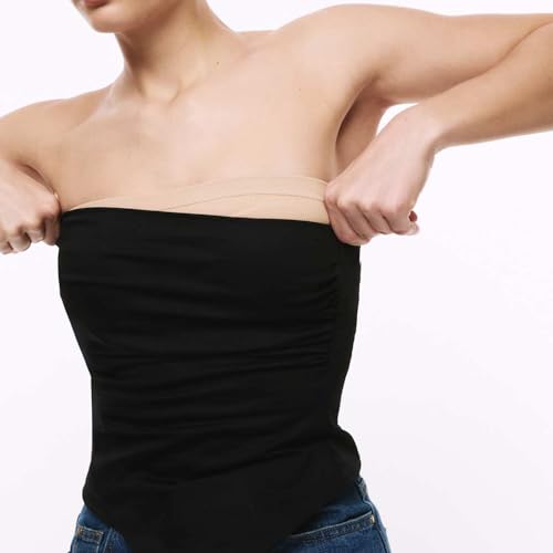 Image of Marks & Spencer Polyamide Elastane Non Padded Bra | Non Wire Bandeau Bra
