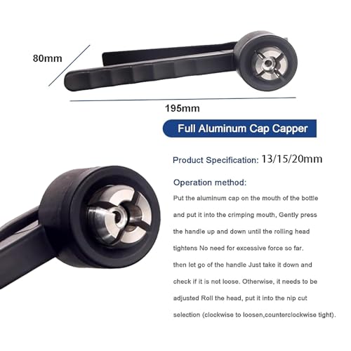 Crimper flip off 13mm manuel pour sceller vos flacons maison