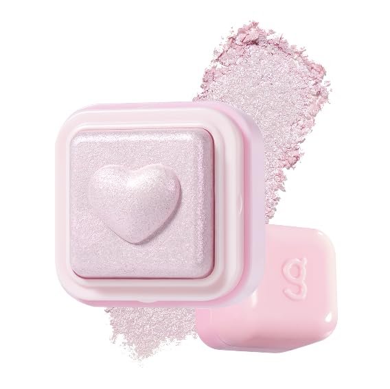 COLORGRAM Milk Bling Heartlighter 01 Peach Heart | Silky Smooth Versatile Creamy Highlighter with Shimmery Finish, Soft and Natural Glow Perfect for Daily Makeup