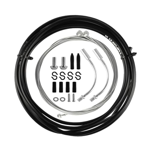 13 Set de Cable de Frein Vélo, 2.5m Cable de Frein Velo Universel, Câble de Frein Avant et Après de Vélo: Embout Cable Velo, Devant et Derrière Gaine de...