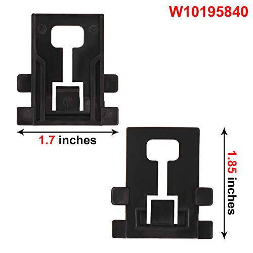 [Latest Version] UPGRADED W10350376 Dishwasher Top Rack Adjuster & W10195839 Rack Adjuster & W10195840 Dishwasher Positioner Replacement for Whirlpool Kenmore -Enhanced Durability with Steel Screws - Thumbnail 7