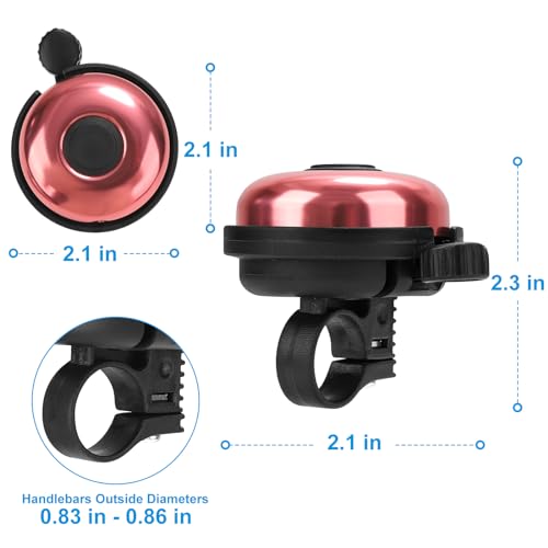 Accmor AC8076-FEN-RIGHT-2PC Classic Bike Bell, Aluminum Bicycle Bell thumb #5