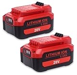 Cailingbat Upgrade 2Pack 6.0Ah V20 Lithium Battery Compatible with Craftsman 20V V20 Cordless Power Tools, Replacement for Craftsman V20 Lithium-ion Battery CMCB206 CMCB203 CMCB202 CMCB201