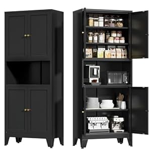 Metal Kitchen Pantry Cabinet, 69...