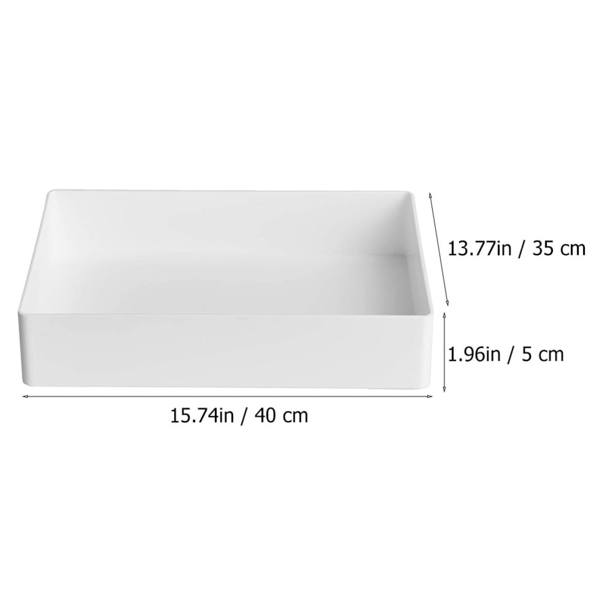 GALPADA Bandeja de Polipropileno Blanco Resistente a Químicos para Laboratorio, Organizador Multifuncional para Pequeños Consumibles y Herramientas de Laboratorio