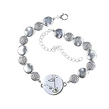 One Putt Designs Par 3 Collection Ball Marker Ankle Bracelet - Golf Ball Coin