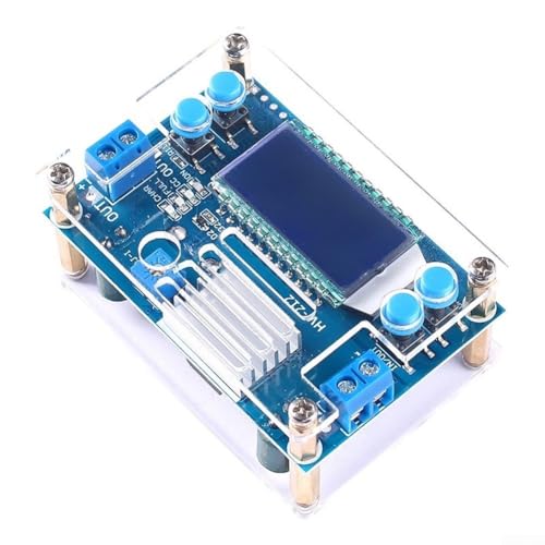 Image of LCD Display Voltage Current Regulator Suitable Lab Test Charging, 5A DC-DC Step-Down Converter Adjustable 1.2V-32V High Efficiency LED Driver Energy Control Board