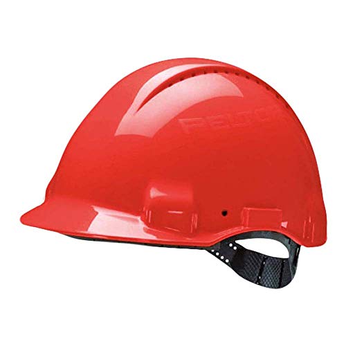 3M G3000CUV-RD - G3000 Casco rojo, arnés estándar y banda sudor plástico