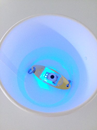 【オルルド釣具】 LED内蔵 光るジグスプーン 10g 4色5個セット ルアーセット 水にぬれると自動点灯 集魚灯やルアーのヘッドとしても使用可 水中LED 新しい集魚スプーン 夜釣り(ナイトフィッシング)でのイカ釣り・タチウオ狙い等に最適(ブルー・ホワイト・ グリーン・レッド) qb700003a01n0 7枚目