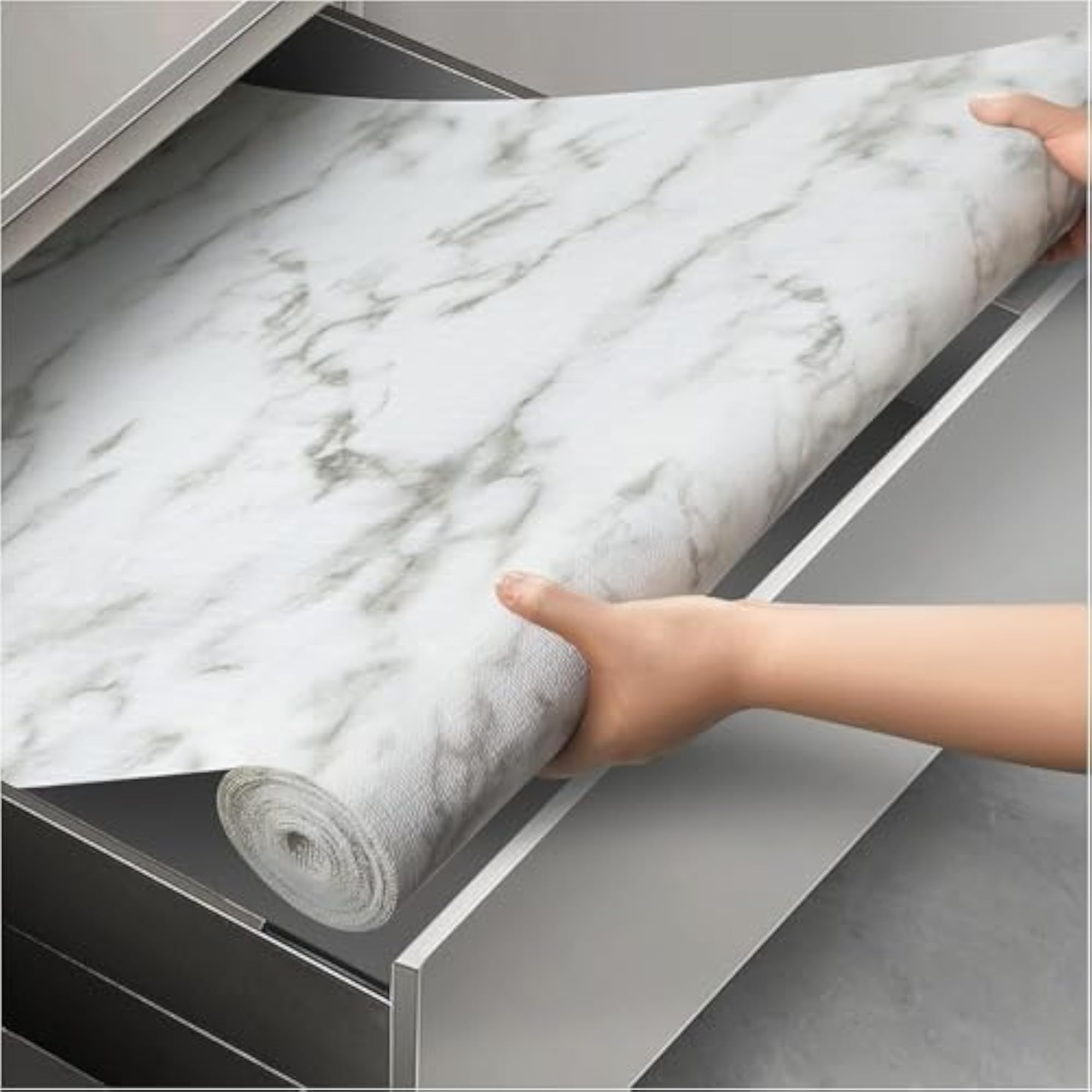 Waterproof Self Adhesive Shelf Liner for Kitchen Cabinets