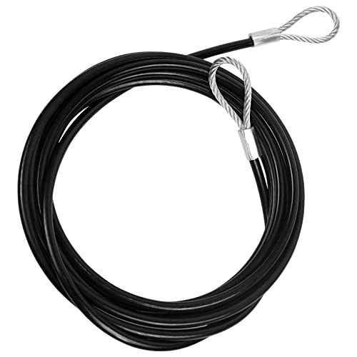 Cable de acero de doble bucle de 5/32 pulgadas y 10 pies Aoneky multiusos 2