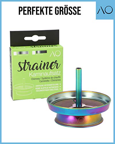 AO® Strainer Kaminaufsatz - Shisha Zubehör Für Perfekte Kohletemperatur - Aus Rostfreiem Edelstahl - Simpler Aufbau… – Bild 7
