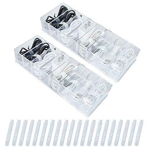 16 Stück Ladekabel-Organizer Aus PU-Leder – Wiederverwendbare Kabelclips In 8 Farben, 8,8 X 2 Cm