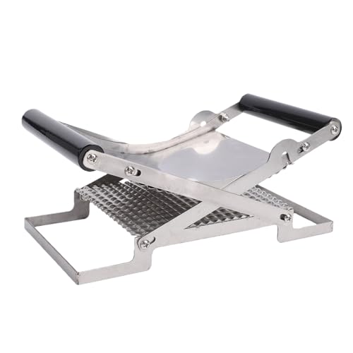 OVAQUIXI Meat Press Tool, Iron and Plastic Manual Meat Flattening Tool, One Hand Operation, Compact 13 X 25 X 9cm Design, Space Saving Food Presser for Home Cooks Steak Chicken Burger Prep