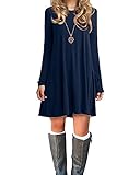 Design: A-Linie, Optimale Ausdehnung, Loose Oberteil macht es möglich, Ihnen Schlanker auszusehen, eleganter Rundhals. Passend für Freizeit, Party und den Arbeits-Alltag. Es wäre auch eine Liebevolle Geschenkidee