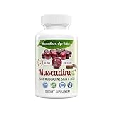 Muscadine Grapeseed Supplement - Superfood Supplement - High ORAC Antioxidant & Polyphenols with Resveratrol, Quercetin & Ellagic Acid - Grape Skin & Seed for Health & Longevity - 60 Slow Release Caps