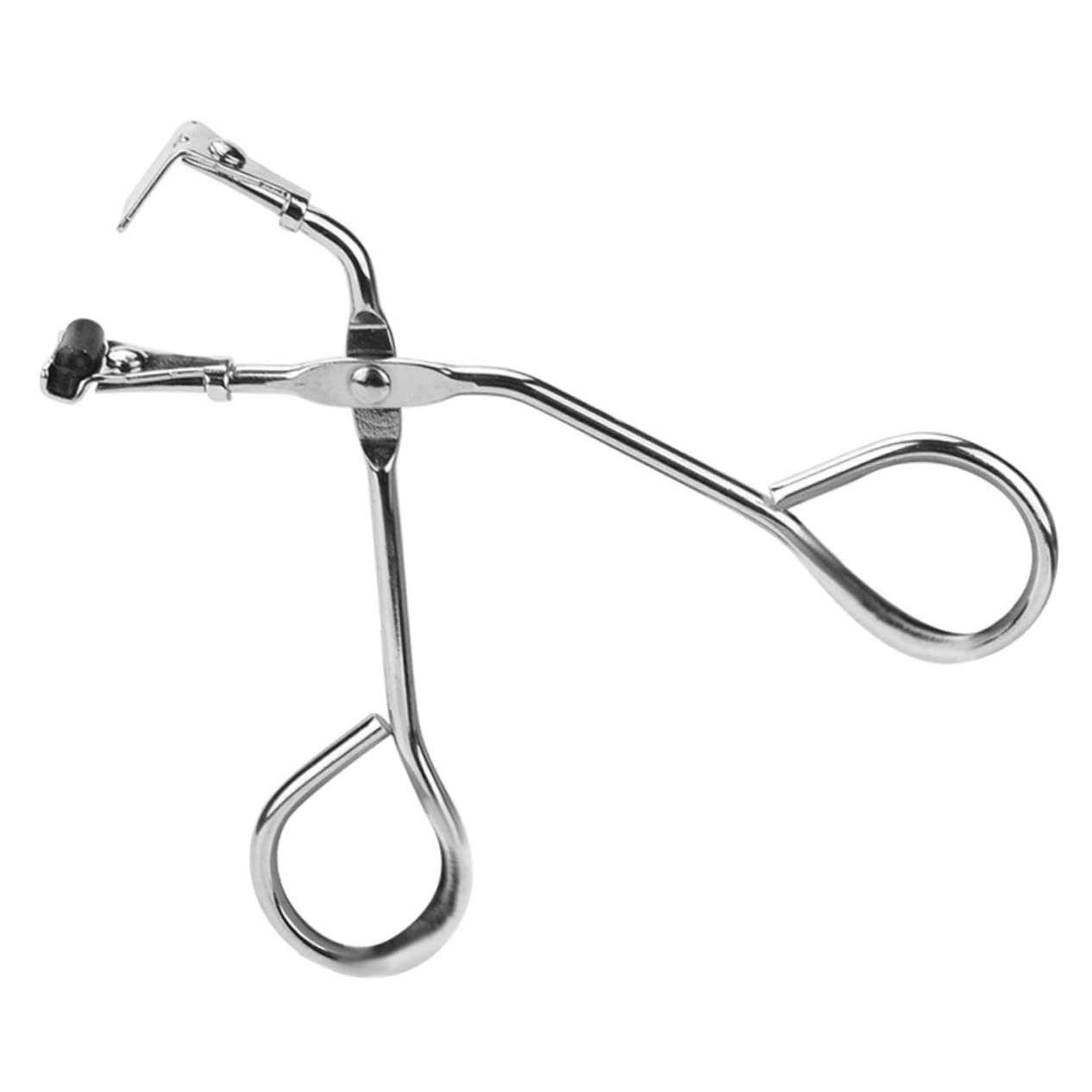 Rizador de Pestañas Portátil de Acero Inoxidable Plata 1 Pieza | Curvado, Ligero y Compacto, Accesorio de Maquillaje para Mujer, Mantiene la Forma Día o Noche