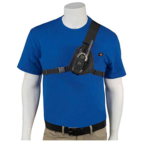 HOLSTERGUY RCH-103 Chest Harness Shoulder Radio Holster Pack With Adjustable Depth Pouch for Small