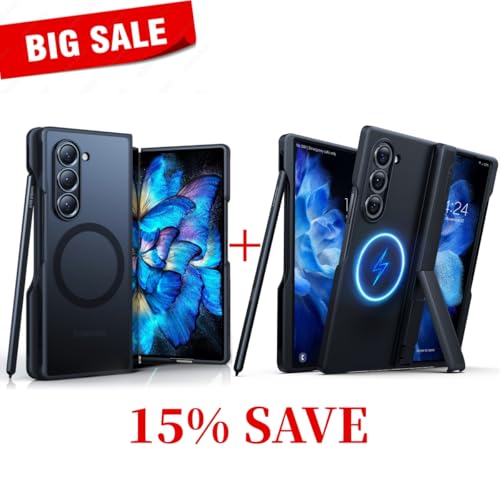 TORRAS Samsung Galaxy Z Fold 6 Case Magnetic Shockproof + Magnetic Armor Stand